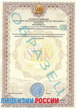 Образец сертификата соответствия (приложение) Черноголовка Сертификат ISO 13485